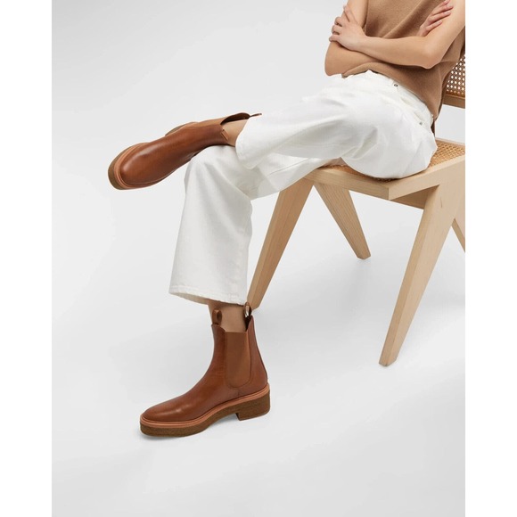 LOEFFLER RANDALL WOMENS Raquel Safari Pull-On CHELSEA Boot $395 US SZ 10 LEATHER - Picture 5 of 8